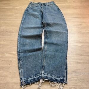 26x30 Slim Straight Stacked Denim Jeans Grunge Y2K Vintage 2000s